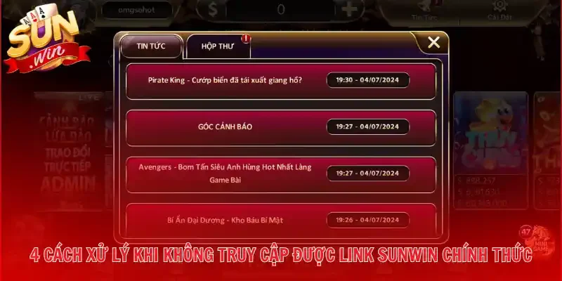 4 Cách xử lý khi không truy cập được link Sunwin chính thức